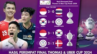 Hasil Lengkap Perempat Final Thomas Cup & Uber 2024. Indonesia Vs Chinese Taipe Di Semifinal by Ngapak Vlog 9,039 views 10 days ago 2 minutes, 2 seconds