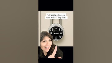 How to Open a Locker Easily No More Struggling! #schoolhack