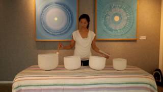 Crystal Singing Bowls Sound Bath 2016