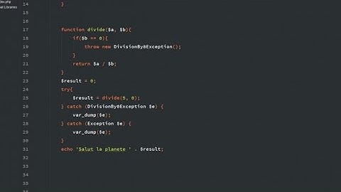 Tutoriel PHP : Les Exceptions