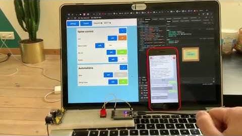 Dynamic web interface on ESP32