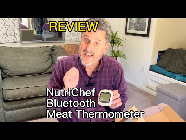 Nutrichef Bluetooth Wireless Bbq Thermometer AZPWIRBBQ40