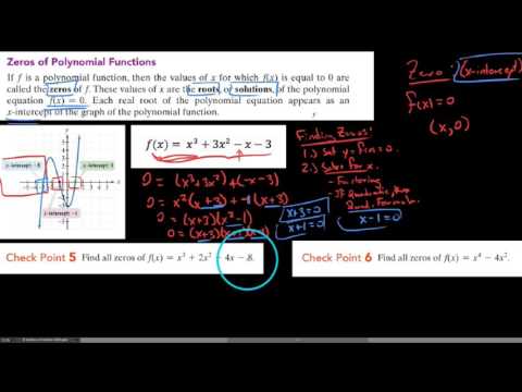 Alg3 , 3.2.3 , Zeros of polynomials and multiplicity - YouTube