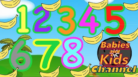 The Banana Number Counting Song | Babies and Kids Channel | Nursery Rhymes for children and toddlers