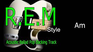 Acoustic Ballad Pop REM Style Guitar Backing Track137 bpm Highest Quality chords