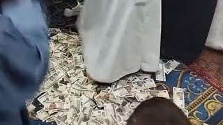 فرحه أبو حربي رش الفلوس 💵💸نقطه فرح  مليون جنيه تحت رجليهم