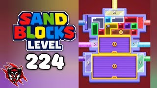 Sand Blocks Drop Puzzle Level 224 Game Walkthrough