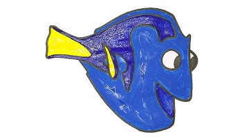 Drawing Dory from Finding Nemo and Finding Dory / How to draw Dory step by step.