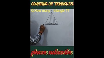 COUNTING OF TRIANGLES !! IN GIVEN FIGURE #triangle #2023 #shortsvideo #counting_figures #reasoning