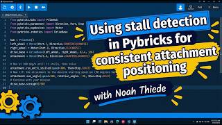 Using stall detection in Pybricks for consistent attachment positioning