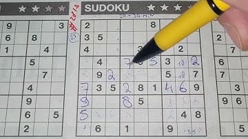 (#2813) Wednesday. Three Stars Sudoku puzzle. Bonus Extra edition. 05-19-2021 Extra part 1 of 4
