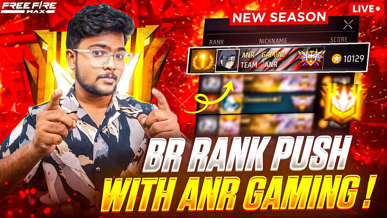 Teamcode Rank Push Free Fire Telugu 🔥 - Telugu Gaming Live - Anr Gaming ...
