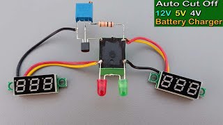 This device is very helpful for everyhome // 12v, 5v & 4v  battery charger auto cut off Circuit