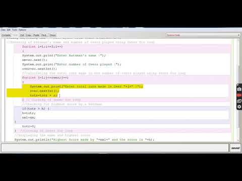 HIGHEST RUNS MADE BY A BATSMAN || JAVA CLASS by ASHISH