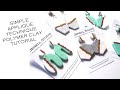 Simple Applique Techinque Polymer Clay Tutorial - Use of Dotting Pen