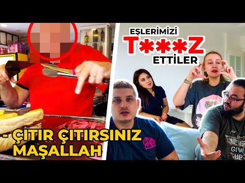 JAHREİN İLE SOKAK LEZZETLERİ EŞLERİMİZİ T***Z ETTİLER | LEVO & BAHAR VLOG