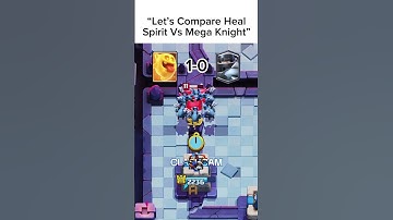 Heal Spirit Vs Mega Knight #clashroyale #shorts #clashroyalememes #clashroyaleshorts Clash Royale