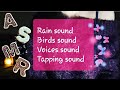 Asmr Ita/ Rain sound, Birds sound, Voices sound, Tapping sound/ Sounds for sleep 🎧😴