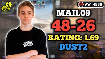 MAIL09 (48-26) RT: 1.69 | SOLOQ | EU FACEIT (DUST2) +VOICE | ELO 4838 | CS2 POV