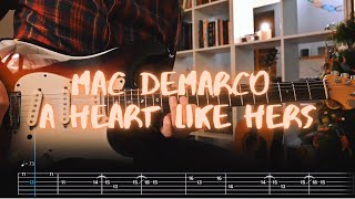 A Heart Like Hers Mac Demarco Сover Guitar Tab Lesson Tutorial