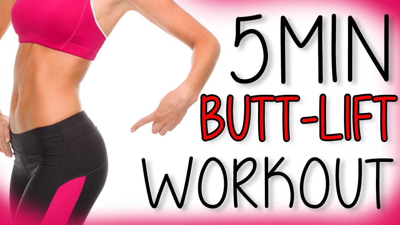 5 Min Butt Lift Workout Youtube