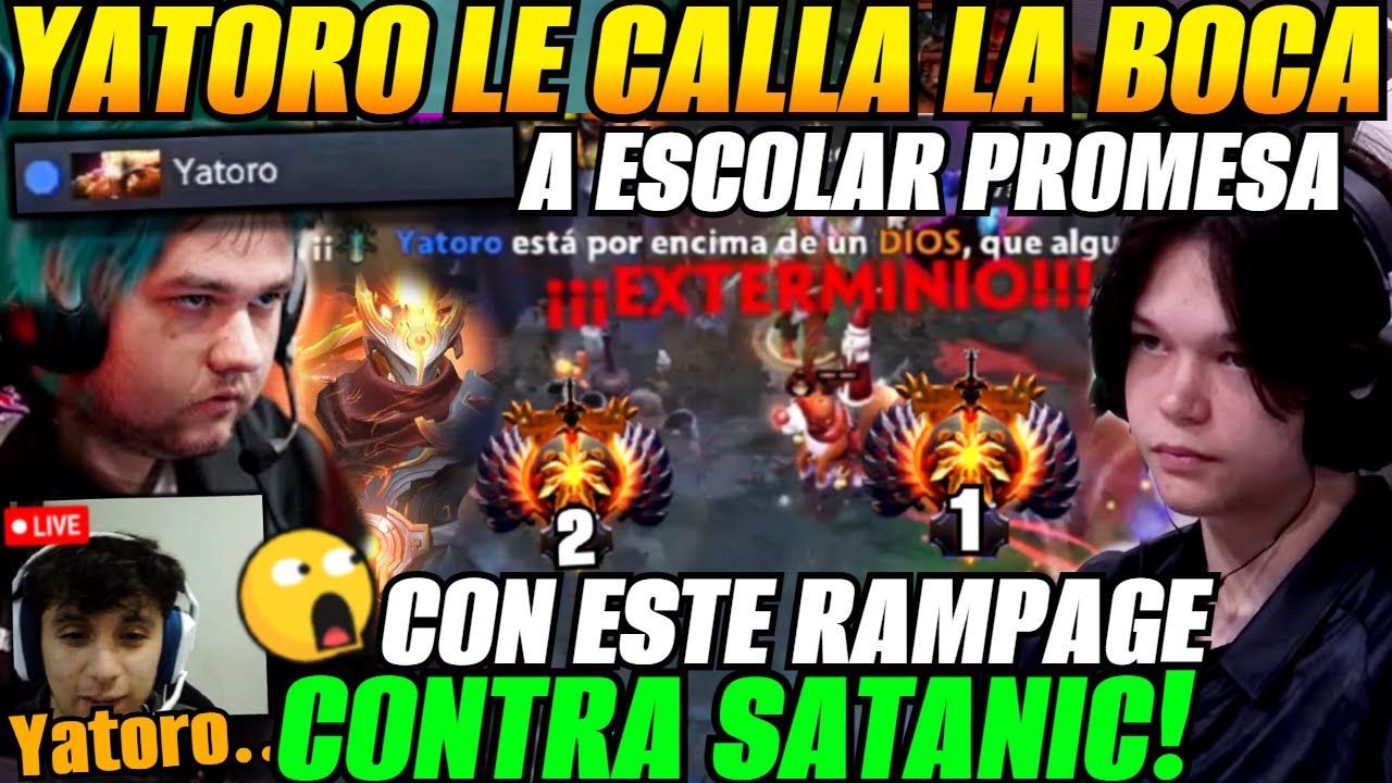 😲YATORO le calla la boca a ESCOLAR PROMESA con este RAMPAGE contra SATANIC!😲