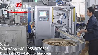DABA 450mm Label 4 Spindles Non-stop Automatic Turret Rewinder With Mini Slitting Rewinding Machine