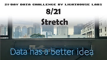 Day 8 Stretch of the 21-Day Data Challenge