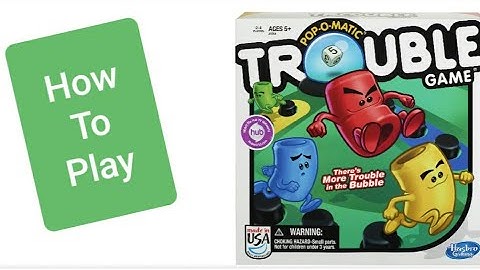 How To Play Trouble Board Game With Double Trouble And Warp (See Desc.)