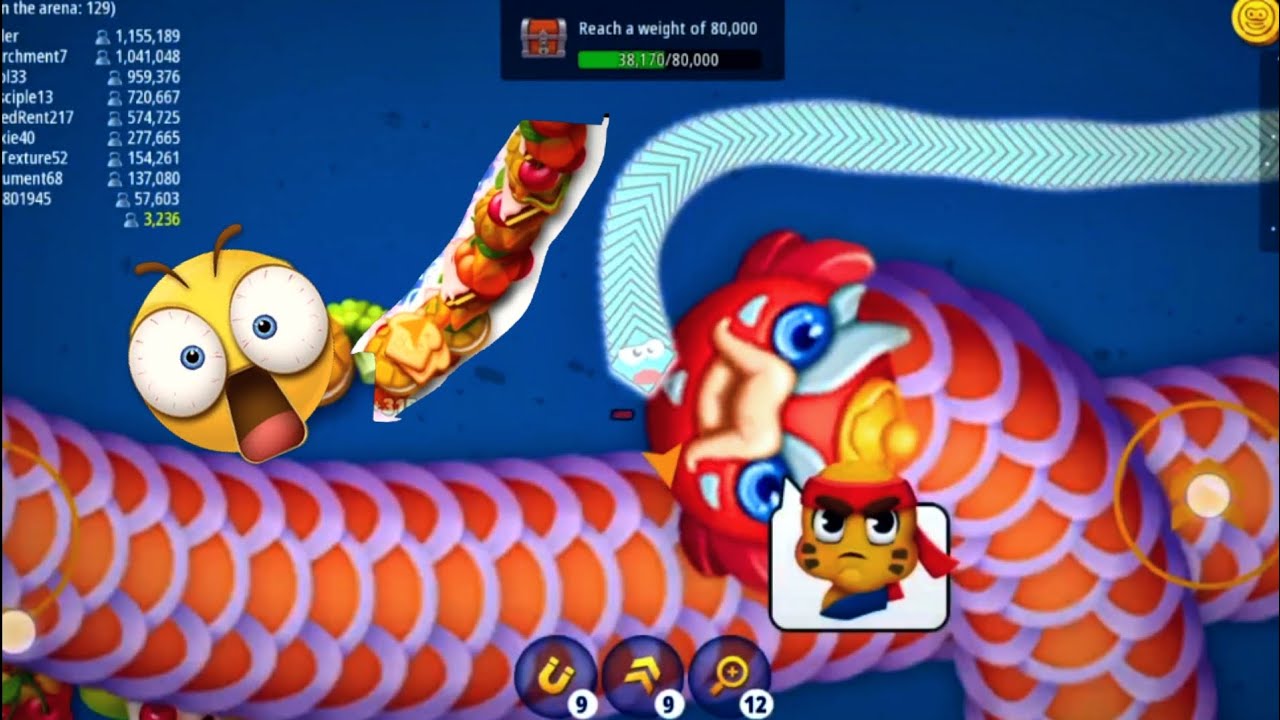 Worm zone 🐛Io Best game! Slither Snake! Hack mod Worms zone io gameplay ...