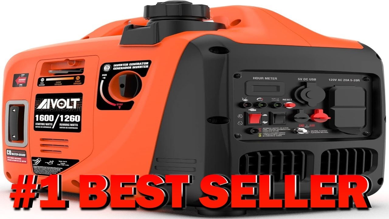 AIVOLT 1600W Сверхтихий инверторный генератор, ультралегкий, с бензиновым двигателем, портативный...