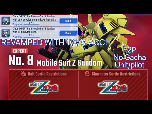 SD Gundam G Gen Eternal Eternal Road: Z Gundam (EXPERT) (F2P) (100
