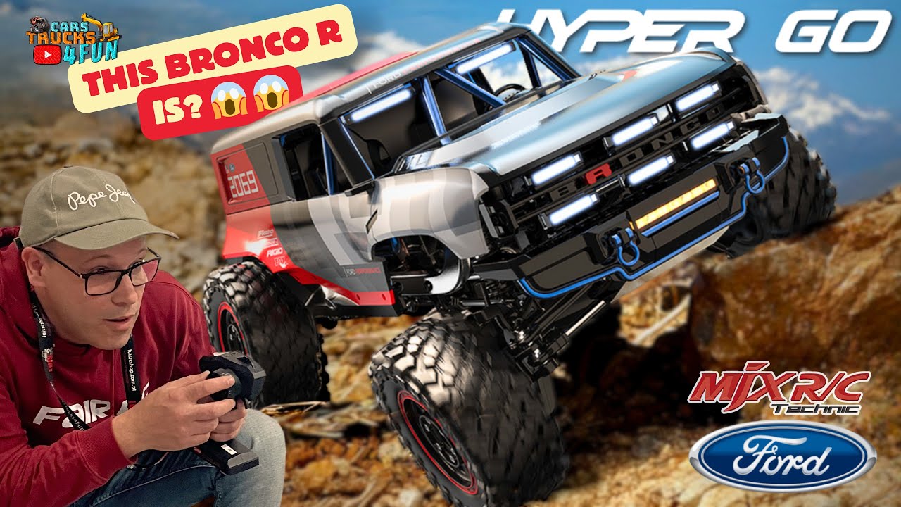 MJX Hyper Go H12P 1/12 RC Crawler - Licensed Ford Bronco Baja 1000