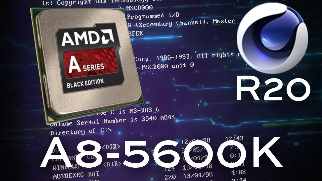 Cinebench R20 AMD A8-5600K 3.60 GHz