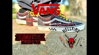 Vans Style 36 Stranger Things On Feet Review Hellfire Club #vans #strangerthings #strangerthings4
