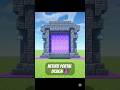 Nether portal desing #song #minecaft #minecraftvideos #minecraftbuilding #minecraftshorts