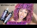 Extreme Wash Day Test w/ NEW NYM's Bamboo Charcoal & Purple Moonstone line! | BiancaReneeToday