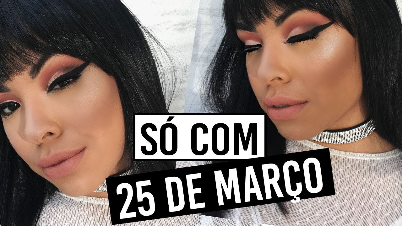 MAKE GRINGA SÓ COM PRODUTOS DA 25 DE MARÇO! - Por Nathália Nogueira
