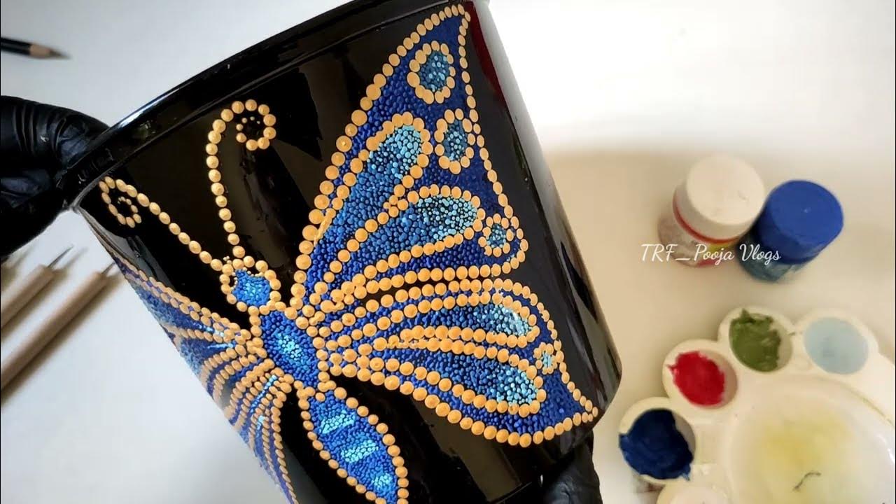 How to paint plastic pot How to paint plastic bottle How to paint