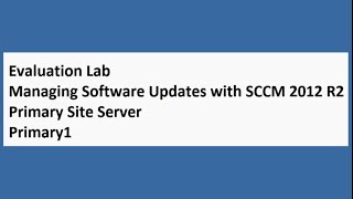 Managing Software Updates with SCCM 2012 R2 21 Configuration Manager February 2016