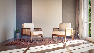 Modern Rattan Lounge Chair 3D Model – ArchViz & Game Ready! Modern Rattan Lounge Chair 3D Model – ArchViz & Game Ready!