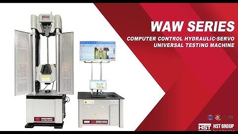 HST WAW Series Computer-Controlled Electro-hydraulic Servo Universal Testing Machine with with TV