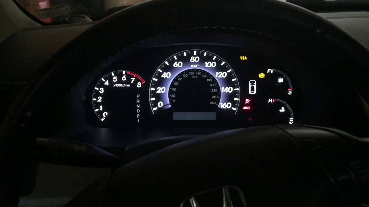 Honda Odyssey Flashing Dashboard Fix - YouTube