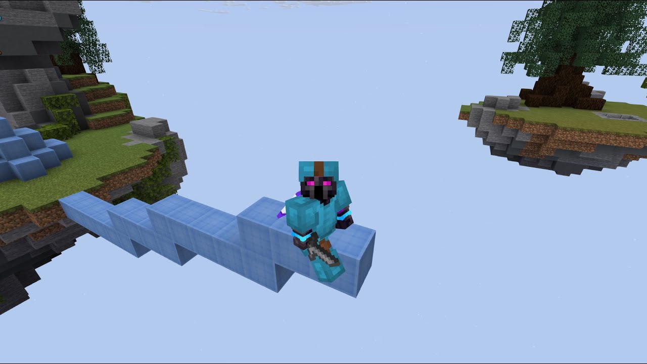 Minecraft solo bedwars but i cant use chest's and drop items | selfish ...