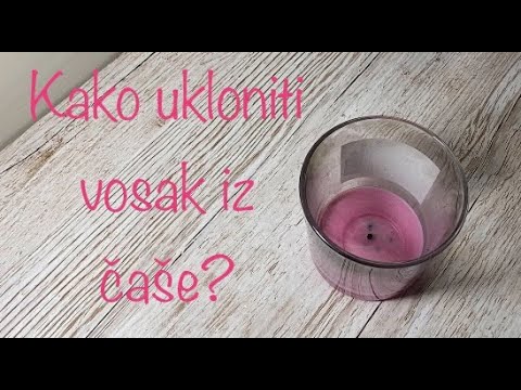 Kako očistiti čašu od svijeće na jednostavan način + bonus trik / candle wax removal