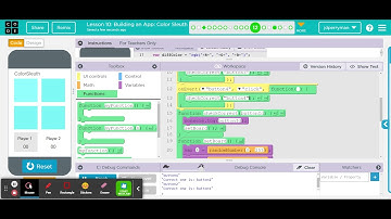 Code.org - Event-Driven Programming in App Lab: Building an App: Color Sleuth #12 Part 2