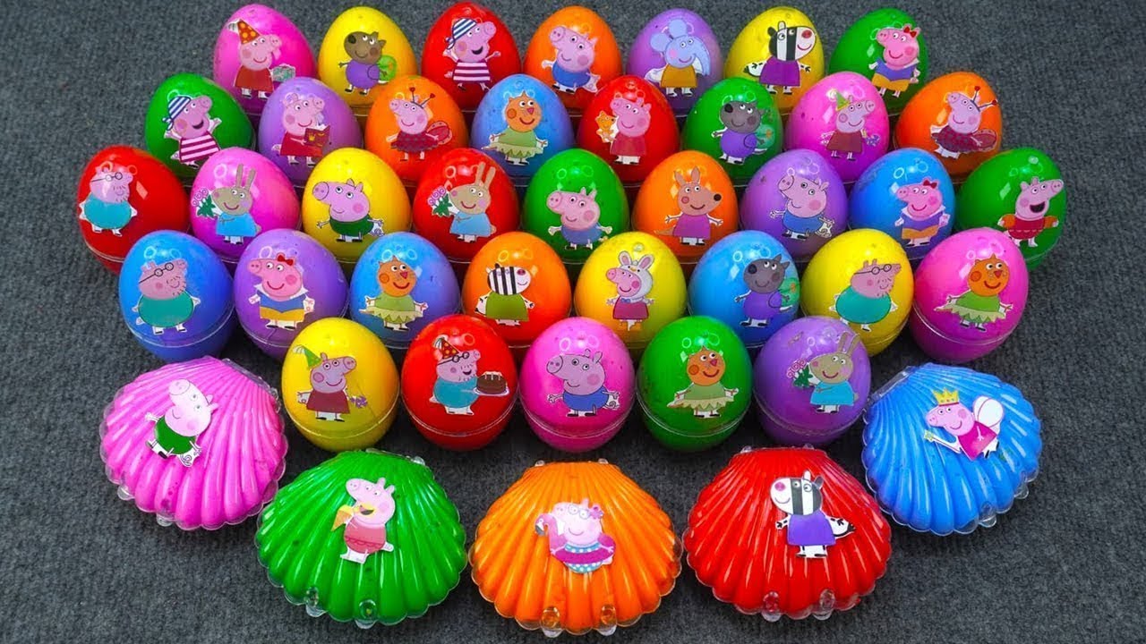 Peppa Pig Slime Adventure! Satisfying Clay with Peppa Pig, George, Mummy Pig, Daddy Pig  & Friends ✨