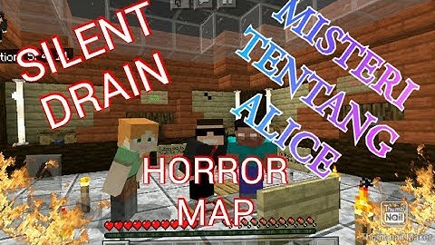 Playing silent drain horror map on minecraft