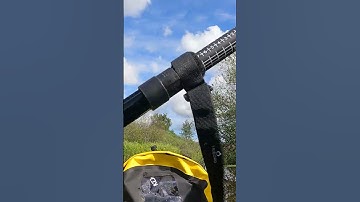 Creek kayaking with AdvancedFrame Ultralite - inflatable kayak from Advanced Elements - with bridge