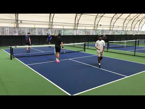 Donald Young/Alvaro Terron vs. Marshall Brown/Stephen Bass. Pickleball in Opelika, AL.